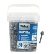 TEKS Self-Drilling Screw, #12 x 1-1/2 in, Steel Hex Head Hex Drive, 300 PK 21422